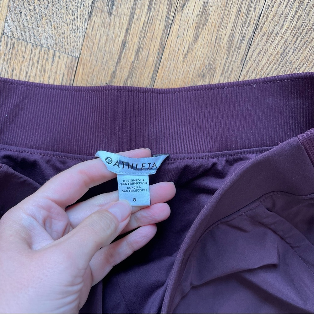 Athleta Brooklyn Ankle Pant 467191 Purple Size 8 NWOT - Picture 5 of 7